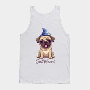 Pug dog as Wizard Tank Top